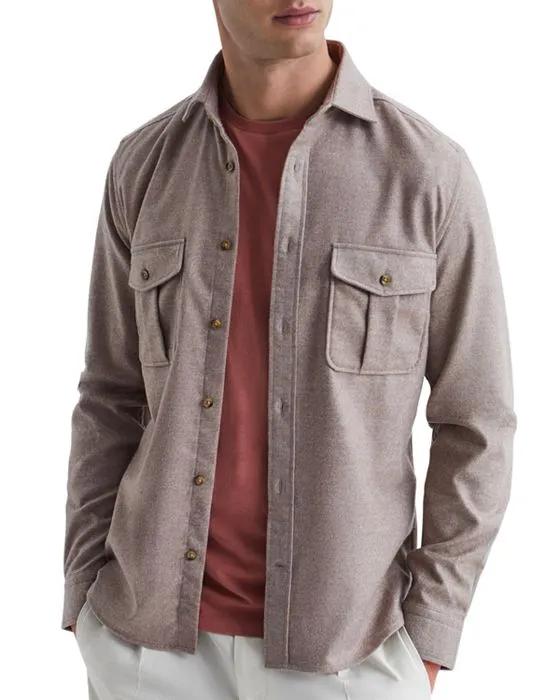 Chase Long Sleeved Brushed Twin Pocket Button Down Shirt  