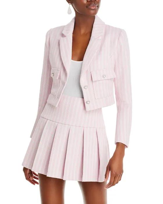 Checked Cropped Blazer - 100% Exclusive