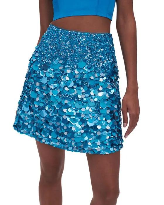 Cherie Paillette Mini Skirt
