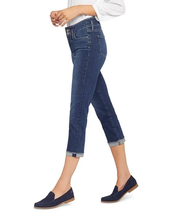 Chloe Capri Hollywood High Rise Cropped Skinny Jeans in Dimension