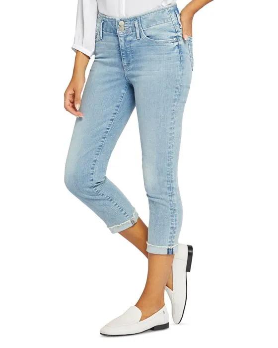 Chloe Capri Hollywood High Rise Cropped Skinny Jeans in Promise