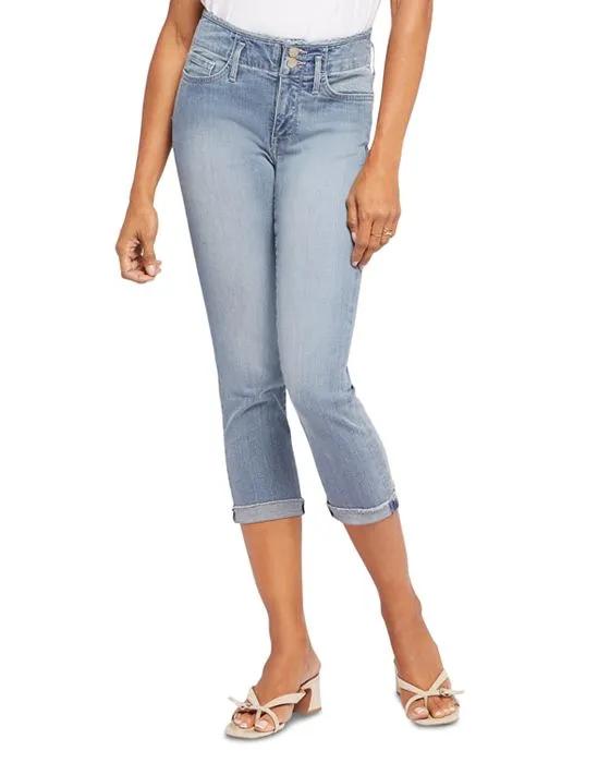 Chloe Capri Mid Rise Slim Jeans 