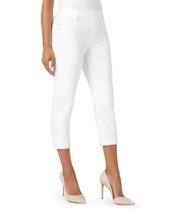 Chloe Slim Capri Jeans in Bright White