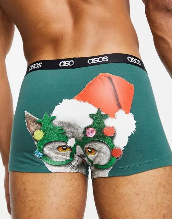 christmas short trunks with bum print