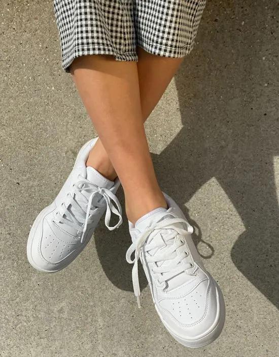 chunky flatform sneakers in white