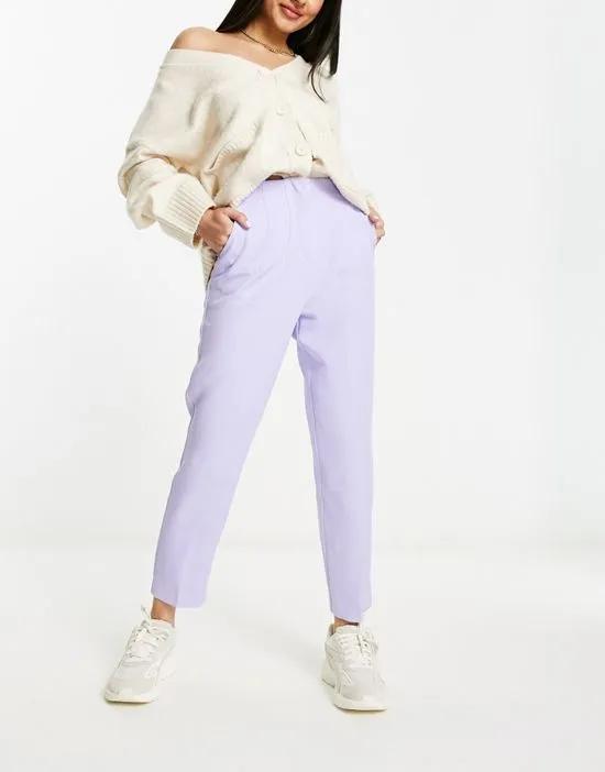 cigarette pants in lilac