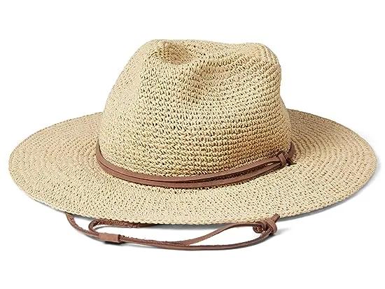 Cinched Crochet Straw Hat