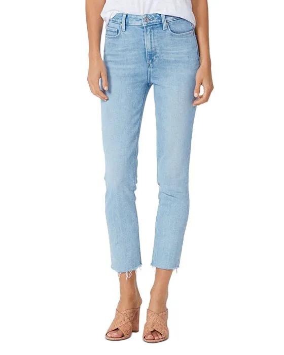 Cindy High Rise Ankle Straight Jeans in Park Ave