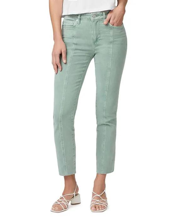 Cindy High Rise Ankle Straight Leg Jeans in Vintage Light Mint