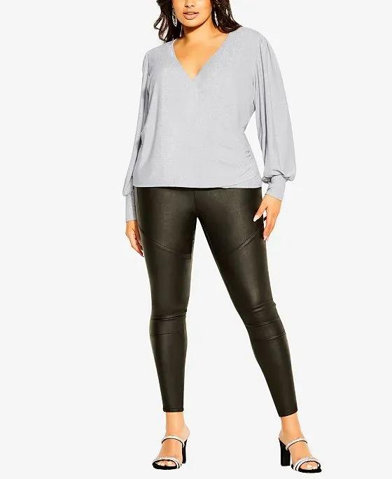 City Chic Trendy Plus Size Glowing Top