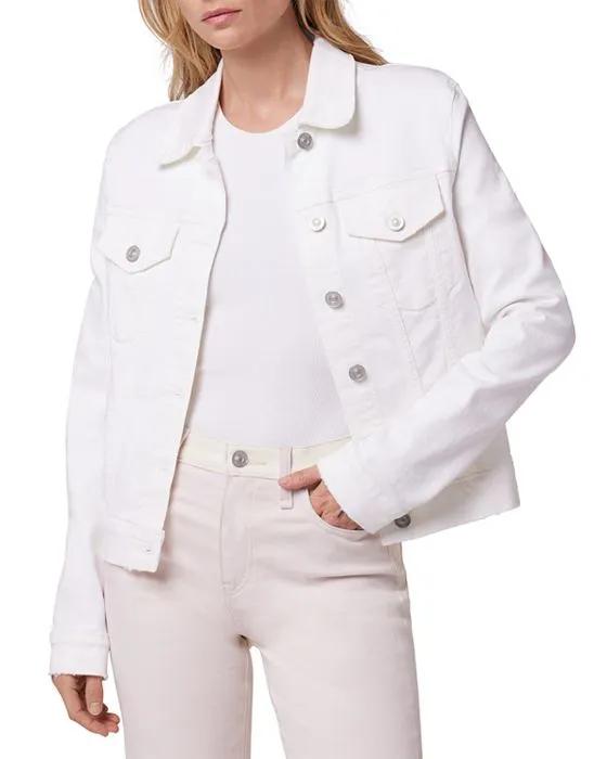 Classic Denim Trucker Jacket in White