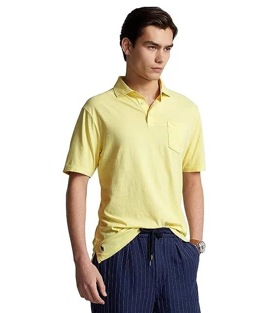 Classic Fit Cotton-Linen Polo Shirt