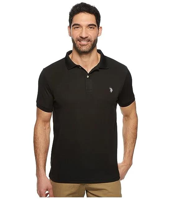 Classic Fit Interlock Solid Polo Shirt