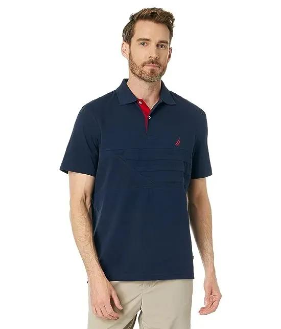 Classic Fit Rugby Chest Stripe Polo