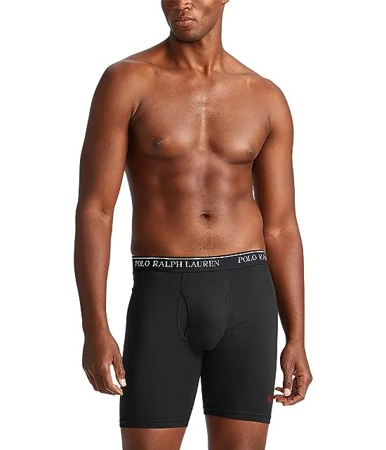 Classic Fit w/ Wicking 3-Pack Long Leg Boxer Briefs