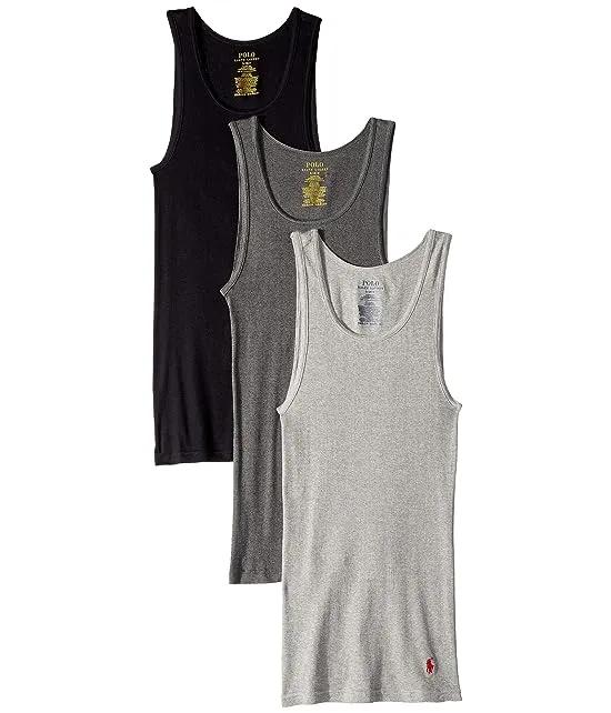 Classic Fit w/ Wicking 3-Pack Tank Undershirts