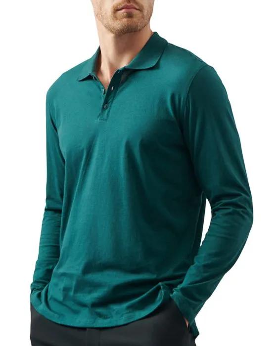 Classic Jersey Long Sleeve Polo Shirt