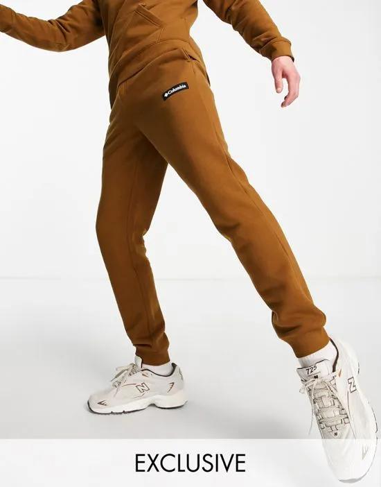 Cliff Glide sweatpants in brown Exclusive at ASOS