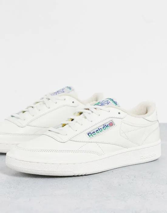 Club C 85 Vintage sneakers in chalk with towelling lining