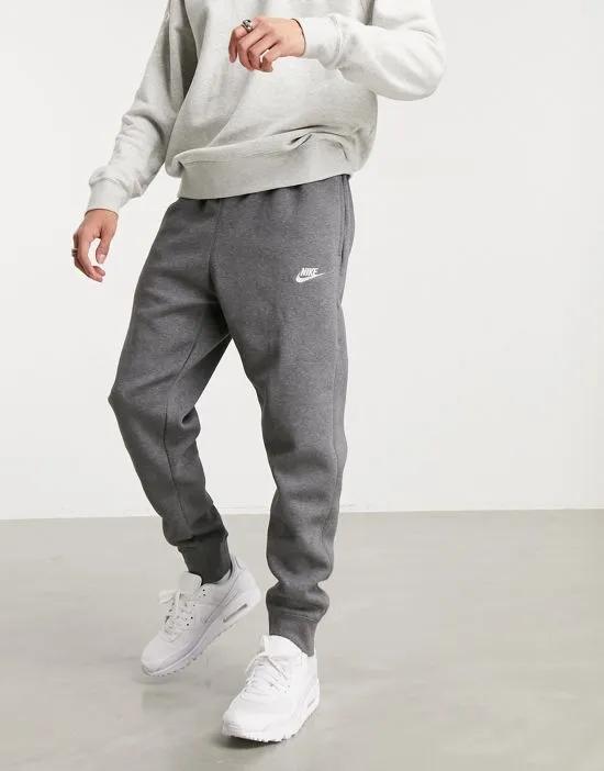 Club cuffed sweatpants in charcoal heather - gray