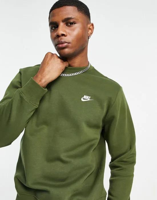 Club Fleece crew neck sweatshirt in green