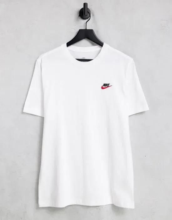 Club t-shirt in white