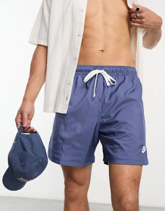 Club woven shorts in blue