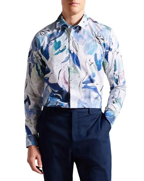 Clunie Abstract Floral Shirt