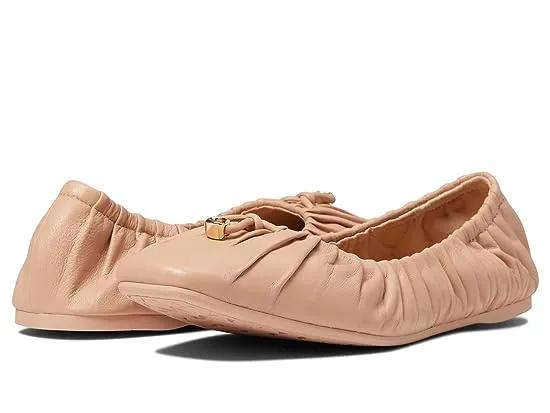 COACH Eleanor Leather Ballet Flats