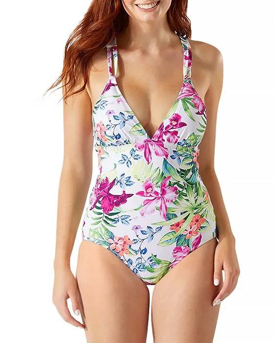 Coastal Gardens Reversible One-Piece Swimsuit