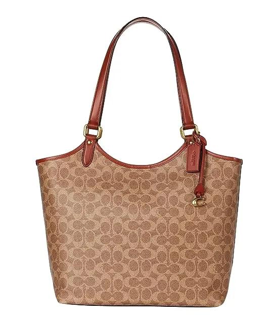 Coated Canvas Signature Day Tote