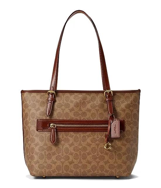 Coated Canvas Signature Taylor Tote
