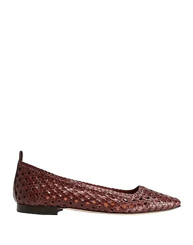 Cocoa Ballet flats WOVEN LEATHER SQUARE TOE BALLET FLAT

