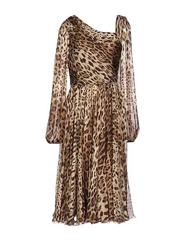Cocoa Chiffon Midi dress