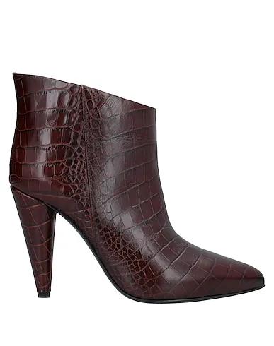 Cocoa Leather Ankle boot