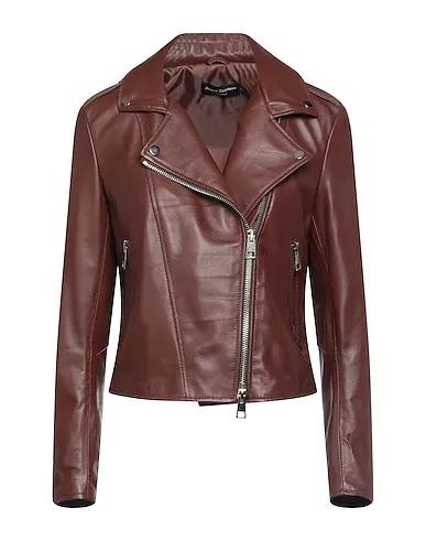 Cocoa Leather Biker jacket