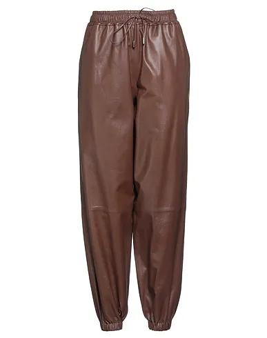 Cocoa Leather Casual pants