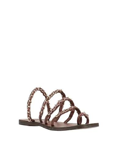 Cocoa Leather Flip flops