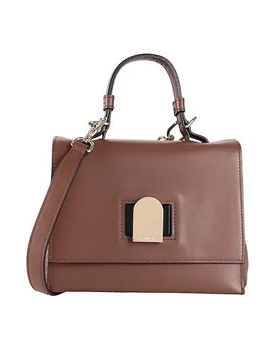 Cocoa Leather Handbag FURLA EMMA MINI TOP HANDLE

