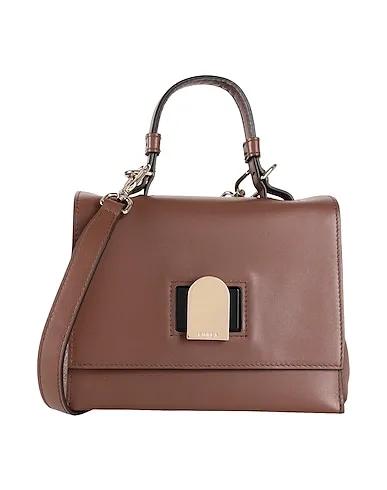 Cocoa Leather Handbag FURLA EMMA MINI TOP HANDLE
