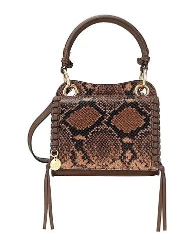 Cocoa Leather Handbag TILDA MINI CROSSBODY BAG
