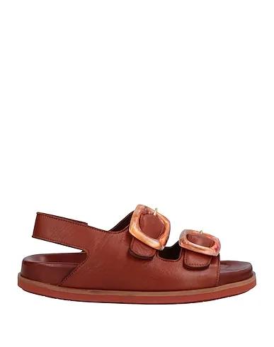 Cocoa Leather Sandals