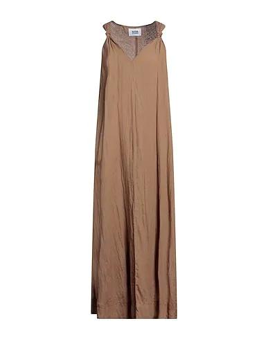 Cocoa Plain weave Long dress