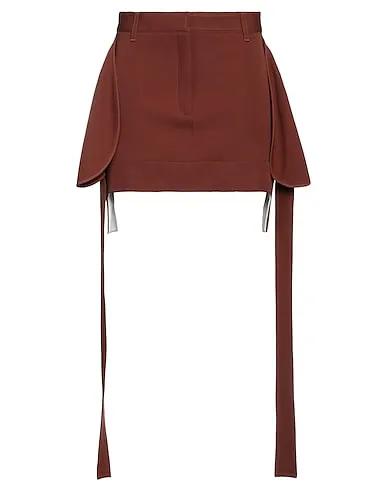 Cocoa Plain weave Mini skirt