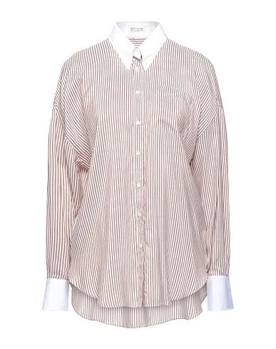 Cocoa Plain weave Silk shirts & blouses