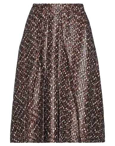 Cocoa Tweed Midi skirt