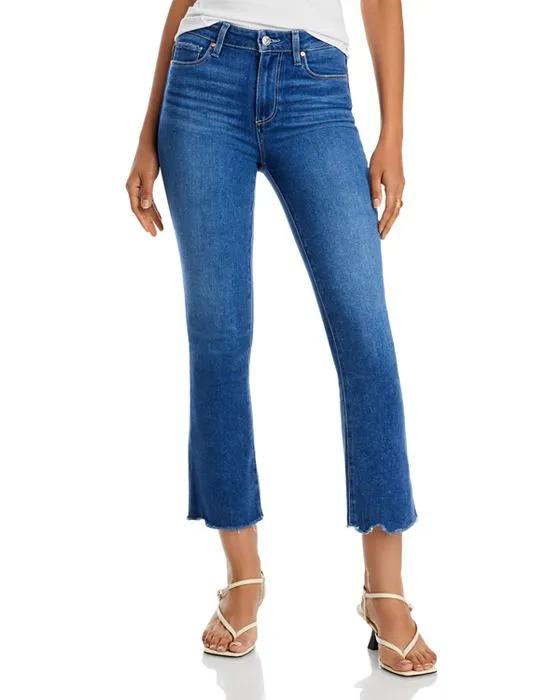 Colette High Rise Cropped Flare Jeans in Bay - 100% Exclusive