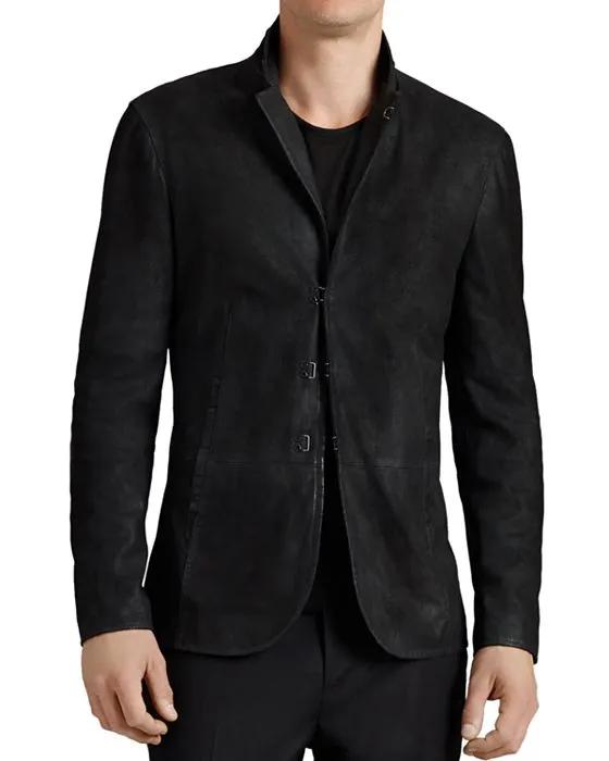 Collection Suede Hook And Bar Slim Fit Jacket