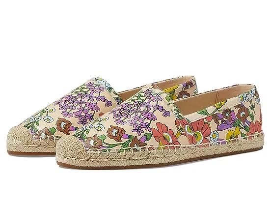 Collins Printed Leather Espadrille