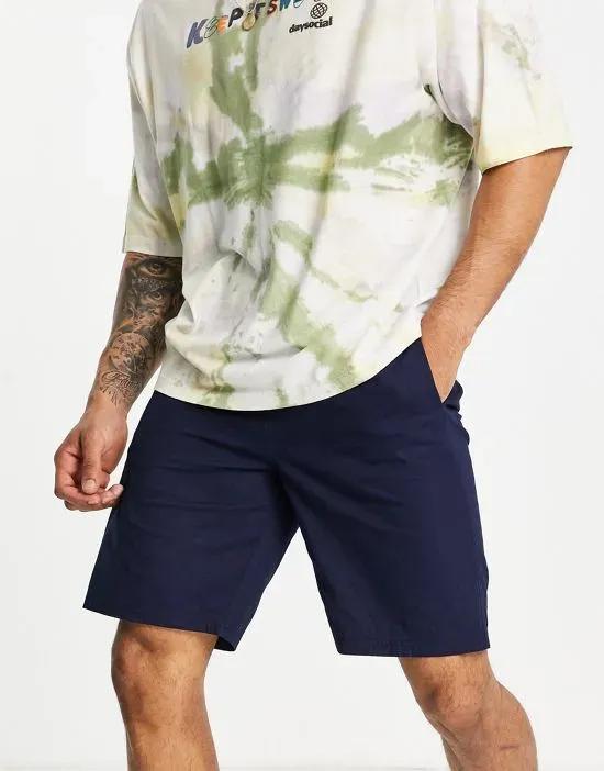 COLLUSION shorts in navy twill